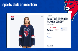 Building an online store for a hockey club